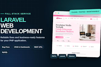 fix and improve your laravel PHP web application