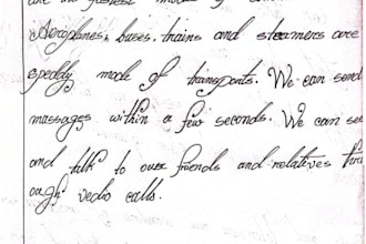 do neat hand writting ,hand witten letter
