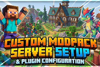 setup paper minecraft server with custom modpack and plugins