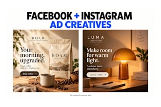 design static facebook and instagram ad creatives for your brand