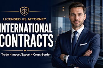 draft airtight international trade agreements as US attorney professionally