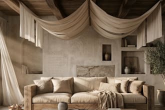 create japandi wabi sabi minimalist interior design