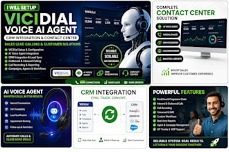 setup vicidial api voice ai agent crm integration contact center sales lead call