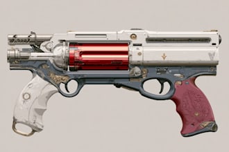 design creative concept art of weapons and items