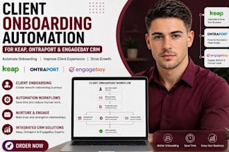 build client onboarding automation for keap ontraport and engagebay CRM