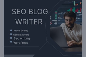 write SEO blog posts, articles and publish on wordpress