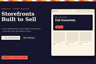 design a professional shopify store