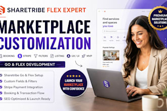 setup customize your sharetribe marketplace go flex website mvp landing page seo