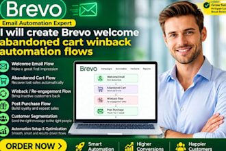 create brevo welcome abandoned cart winback automation flows