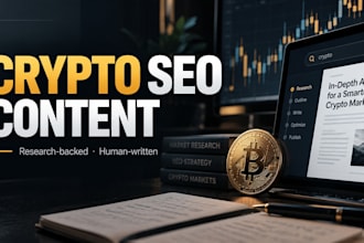 write SEO crypto, blockchain, bitcoin, and web3 articles