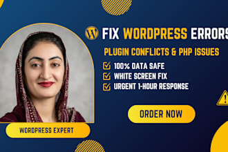 fix wordpress critical error, plugin conflict, and PHP issues