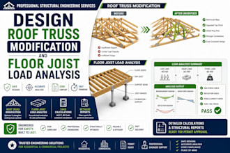 design roof truss modification and floor joist load analysis