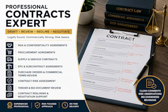 draft, review and negotiate commercial contracts