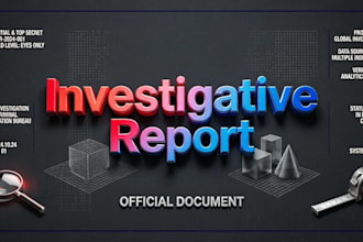 make an investigative report
