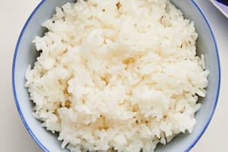 cook rice and beans with good stew and meat