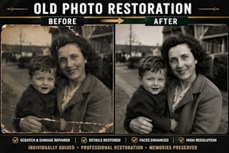 restore and repair your old damaged photos