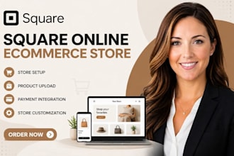 setup square online ecommerce store product square payment integration