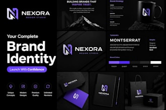 design a professional brand style guide and brand identity
