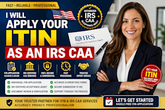 apply your itin as an irs caa