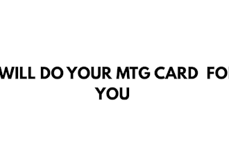 create custom mtg cards, tcg card designs and card illustrations