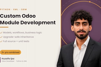develop custom odoo module and odoo customization in python