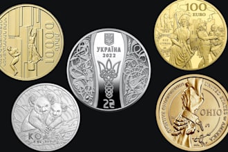 design custom 3d coin, bas relief, medallion, 3d logo, challenge coin