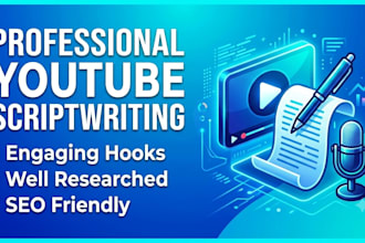 write engaging youtube video script writing