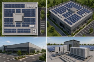 design solar pv system, solar panel layout in autocad and sketchup