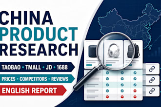 research products and competitors on chinese ecommerce platforms