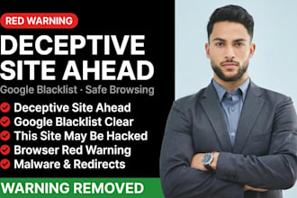 remove deceptive site ahead and google blacklist red warning