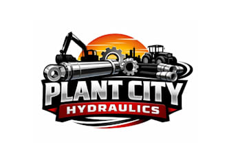 create wonderful and excellent hydraulic  logo design