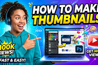 design scroll stopping youtube thumbnails that get clicks