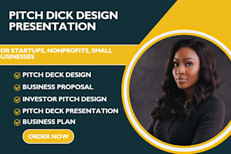 design startup business pitch deck presentation investor pitch business proposal