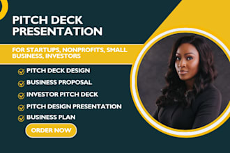 design startup business pitch deck presentation investor pitch business proposal