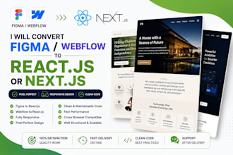 convert figma or webflow to react or nextjs ai accelerated