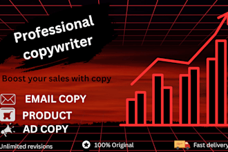 write ad copy and marketing content for facebook google ads