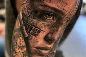 design a unique custom tattoo flash or sleeve concept