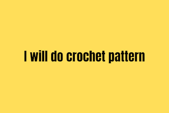 create amigurmu crochet pattern