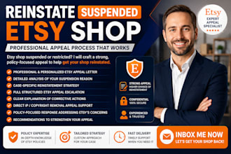 reinstate etsy shop etsy suspension appeal etsy appeal letter etsy livechat