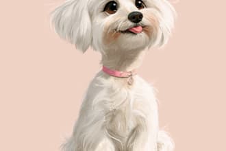 pet portrait into cute disney style