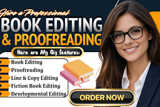 do fiction book editing, proofreading, developmental editing, critique novel