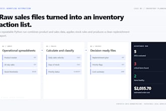 automate PDF and excel data extraction with python