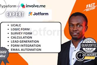 create involve me jotform typeform ucalc logic survey form
