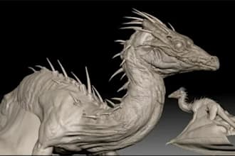 create realistic 3d creature models for games and animation