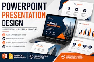 design a professional powerpoint presentation and slides