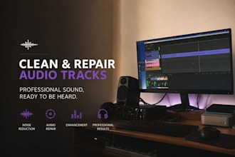 professionally edit, clean and restore your audio