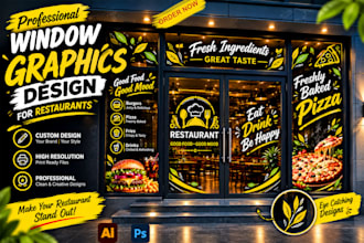 design professional window graphics and decals for your business