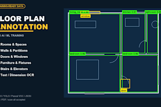 annotate floor plans and architectural drawings for ai training data