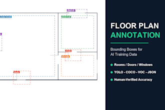 annotate floor plans and architectural drawings for ai training data