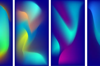 custom abstract mesh gradient backgrounds